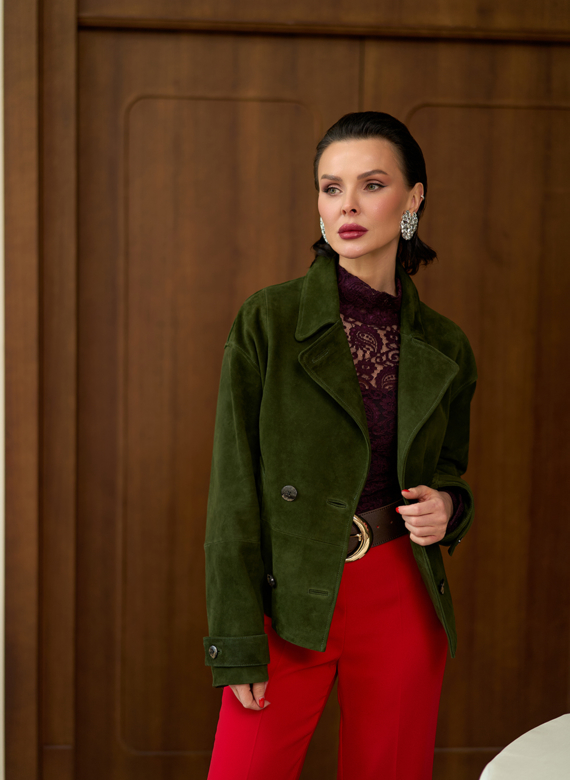 Женская куртка из натуральной замши