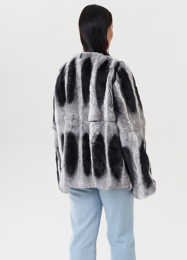 Женская шуба из меха кролика модель № 27631 в кредит