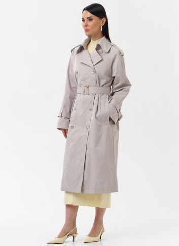 Женский плащ с английским воротником