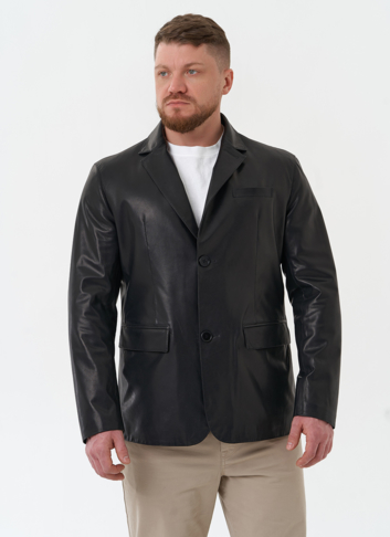 Мужской пиджак из натуральной кожи