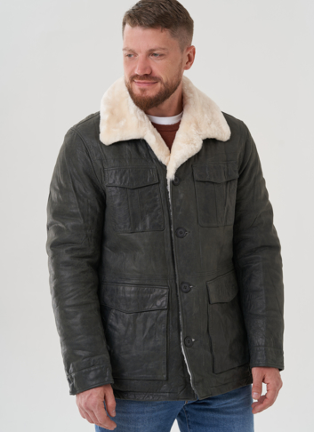 Куртка мужская из натуральной кожи 