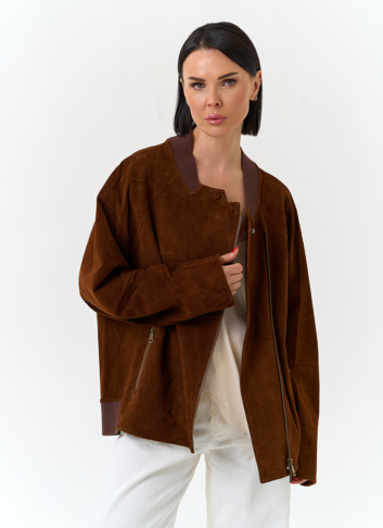 Женская куртка из натуральной замши 