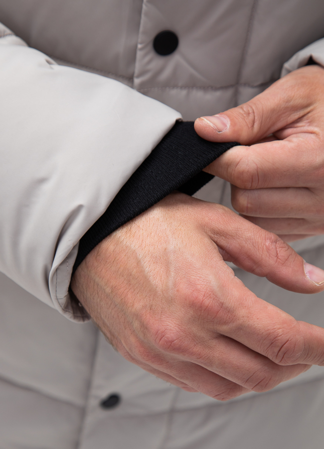 Мужской пуховик с капюшоном  модель № 27997 универмаг малина