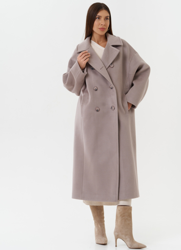 Женское двубортное пальто