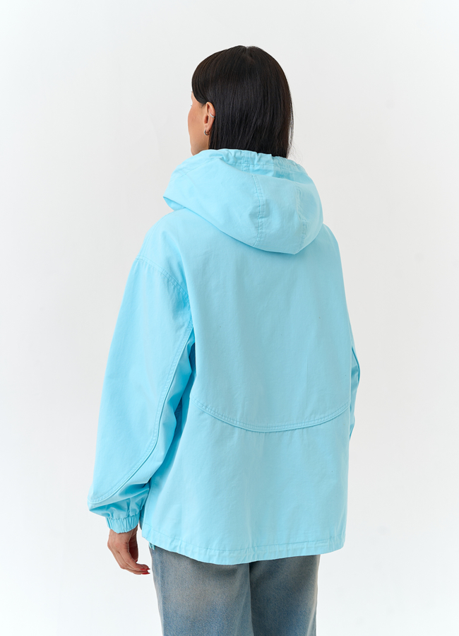 Женская ветровка с капюшоном  модель № 33117 в рассрочку