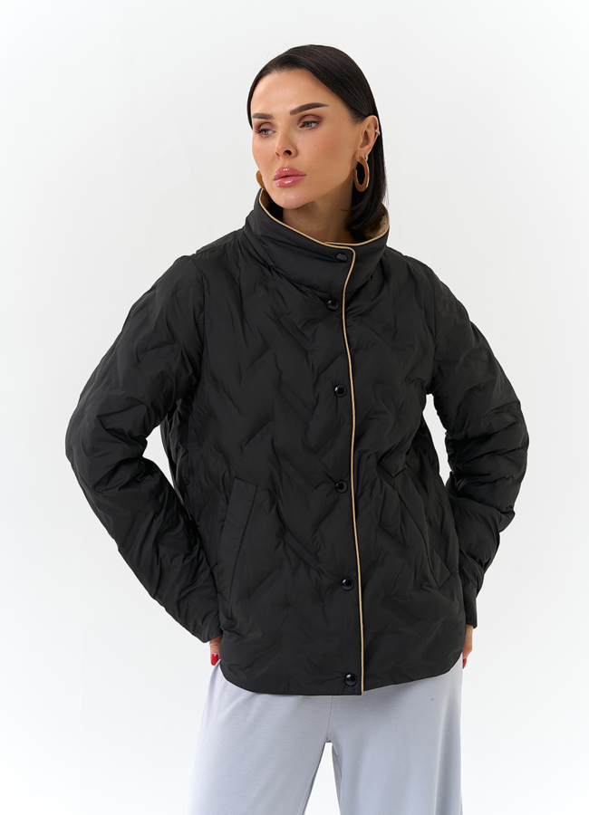 Женская куртка с воротником стойкой модель № 32569 универмаг малина