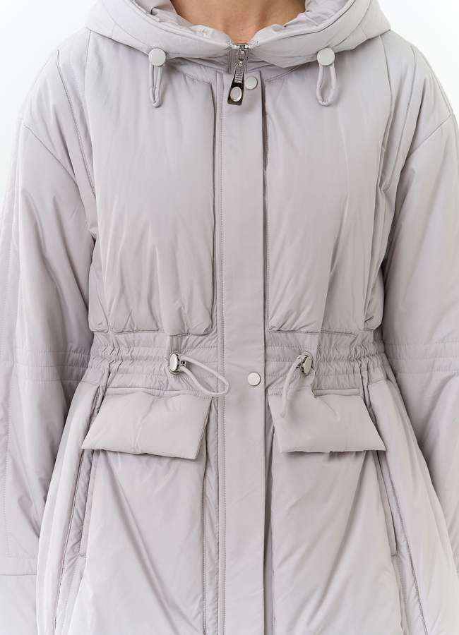 Женская куртка с капюшоном  модель № 32704 универмаг малина