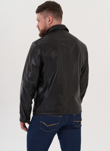 Мужская кожаная куртка "косуха" 