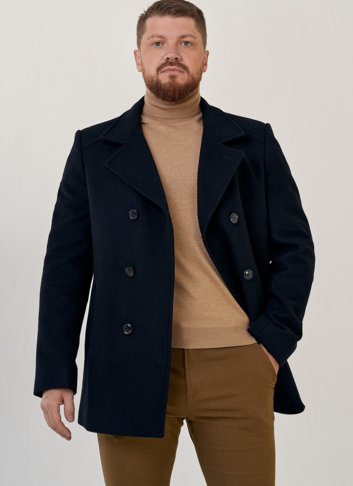 Мужское двубортное пальто Мужское двубортное пальто