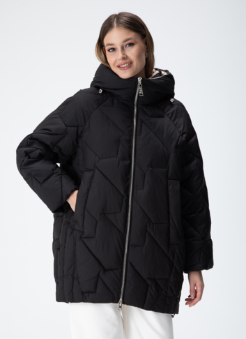 Женский пуховик с капюшоном 