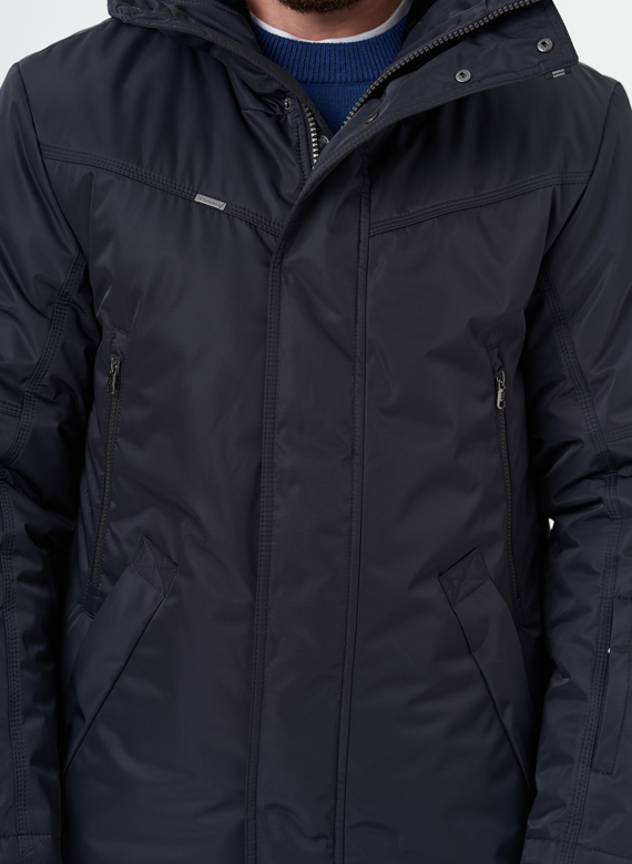 Мужской пуховик с капюшоном