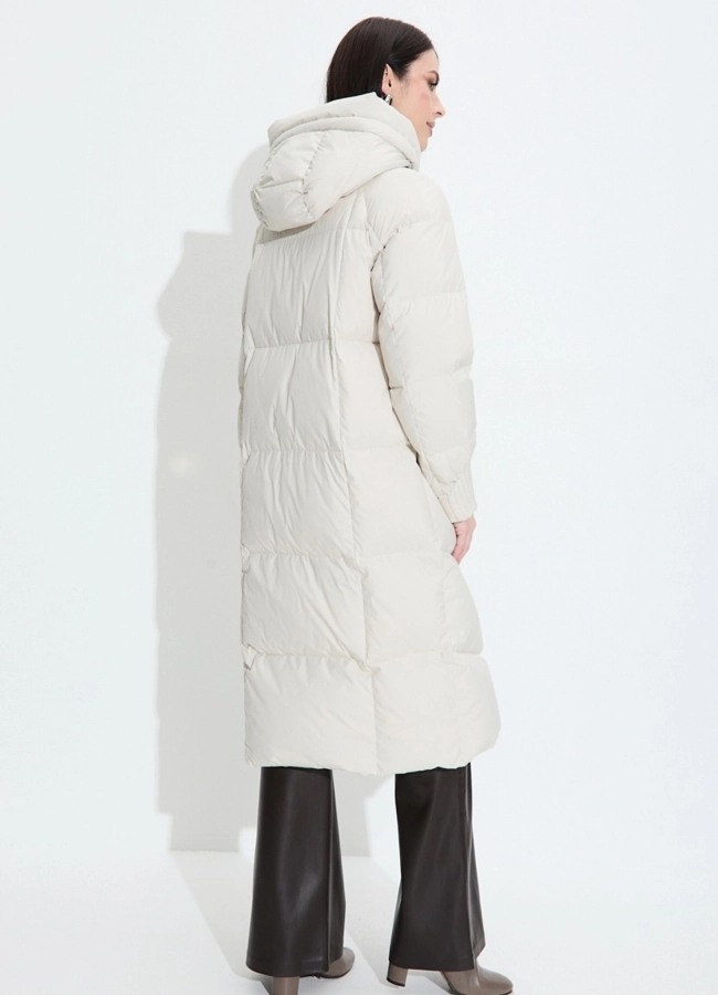 фото Женский пуховик с капюшоном модель № 33745 фото