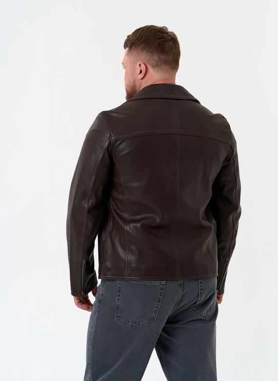 Мужская куртка косуха из натуральной кожи