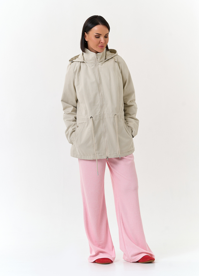 Женская ветровка с капюшоном модель № 33137 в рассрочку