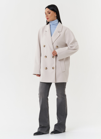 Женское двубортное пальто