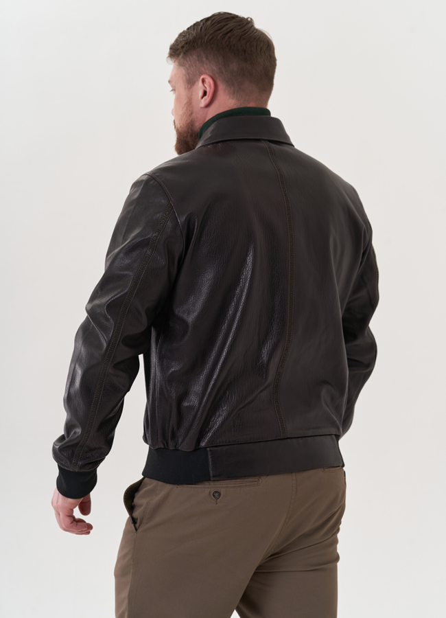 Мужская кожаная куртка 