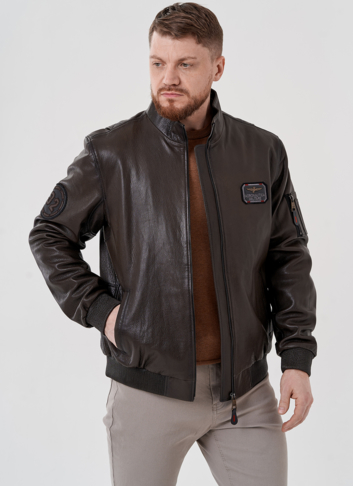 Мужская куртка из натуральной кожи 