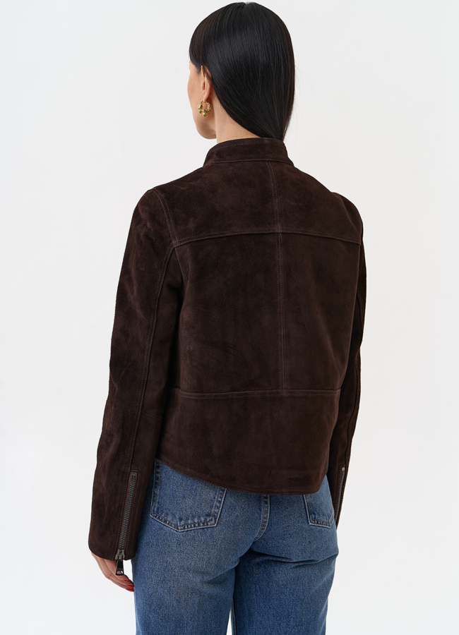 Женская куртка из замши модель № 29907 в кредит